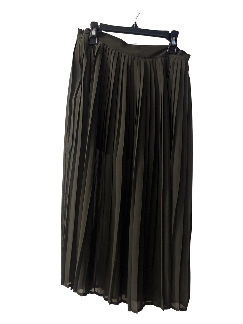 Forever 21 Pleated Sheer Maxi Skirt with Shorts Underneath